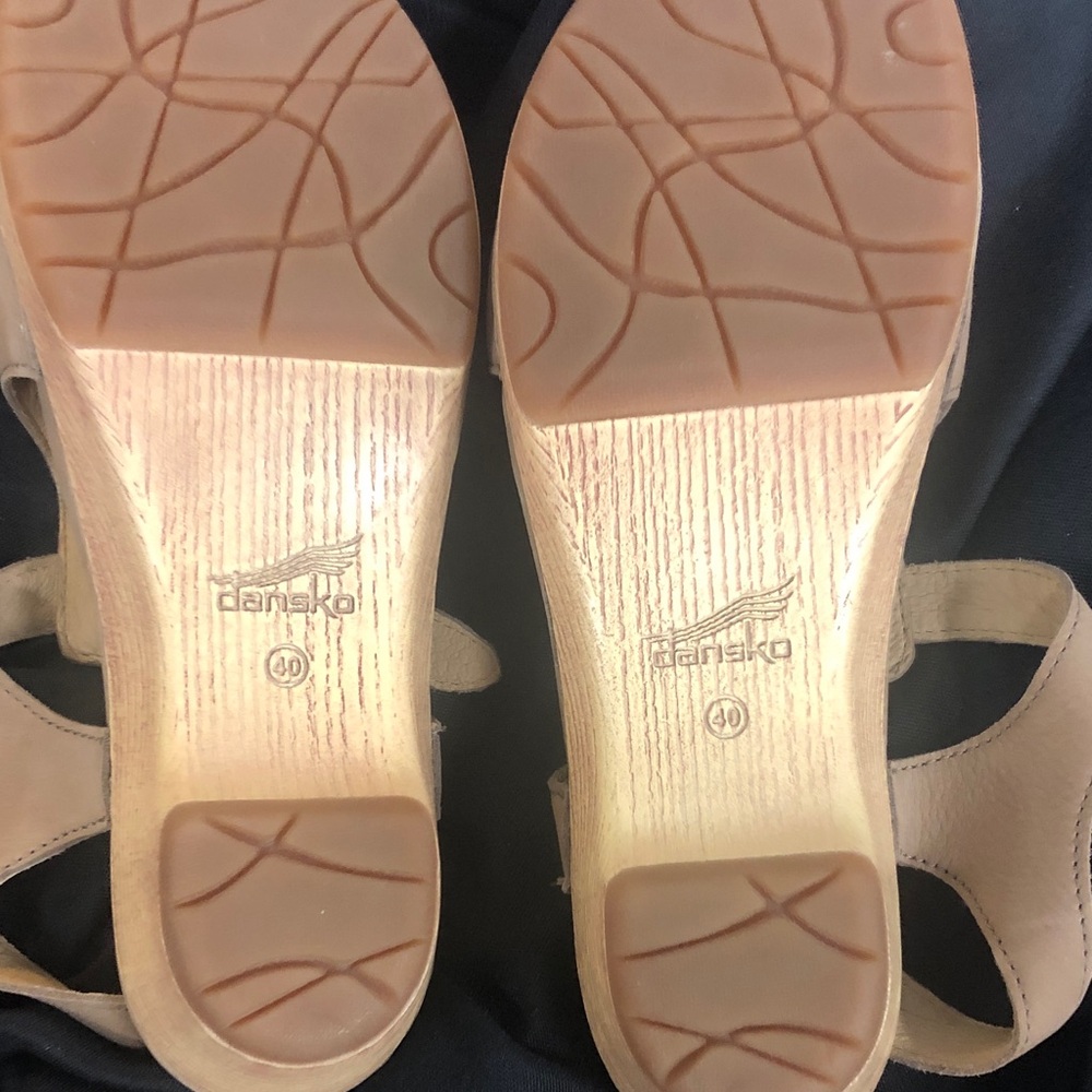 Dansko Laverne Sand Milled Nubuck Open-Toe Slingback Sandals with Buckle Sz 40 - Picture 7 of 8